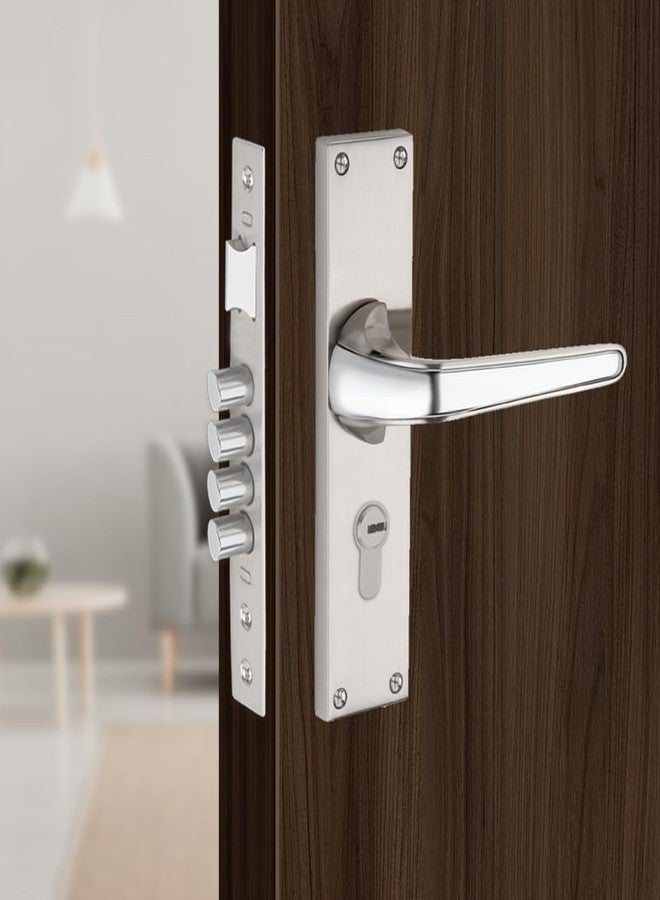 Link Carvo Mortise Lock |for Main & Internal Door in Home/Office/Hotel | 10 Inches Heavy Duty Handle Set with One Side Key Access, 3 Keys |SS Finish|2 Years Warranty - Image 1